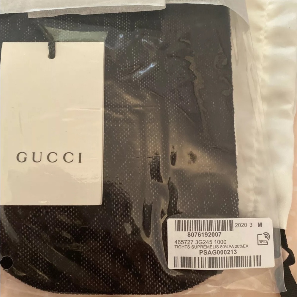 Gucci GG Tights Black Size Medium M NEW with box